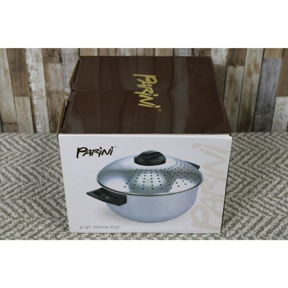 Parini 6 QT. Pasta Stainless Steel Pot - NEW - Picture 1 of 6
